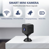 Buitenshuis & binnenshuis bewakingscamera | Mini WLAN-camera met live uitzending naar je telefoon | Draadloos & Compact | MiniWächter