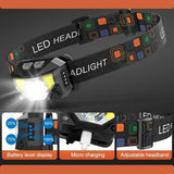 Ultra-heldere bewegingssensor hoofdlamp - 2-pack