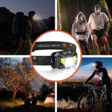 Ultra-heldere bewegingssensor hoofdlamp - 2-pack