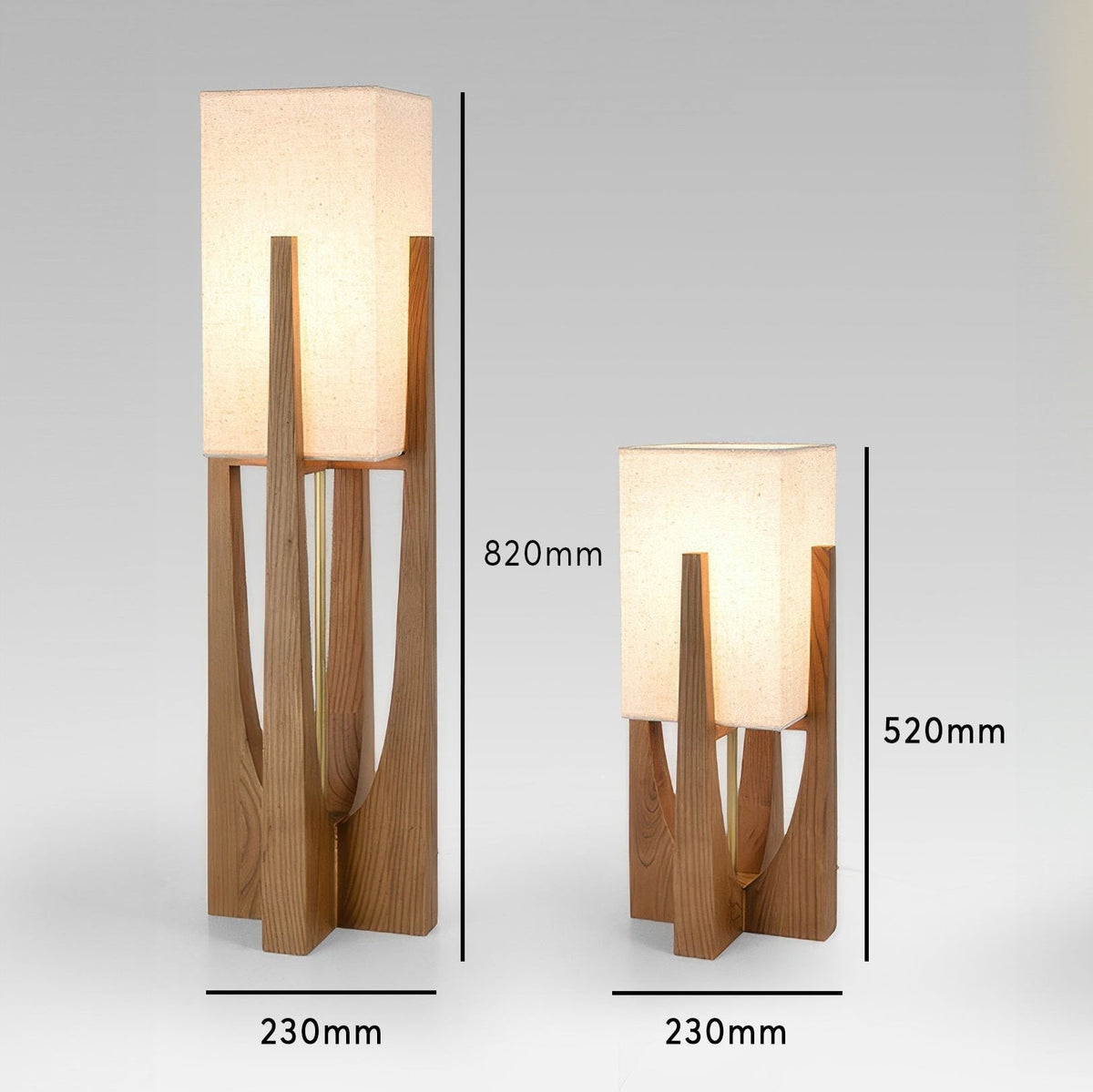 Walnotenhouten Vloerlamp | Minimalistisch & Sfeervol