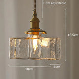 Vintage hanglampen van glas met messing afwerking