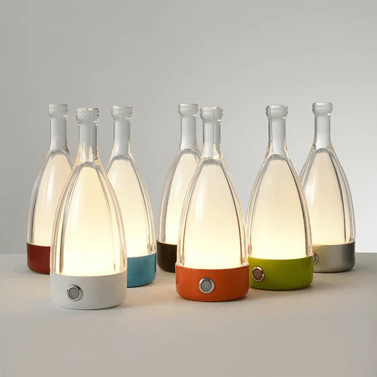 Oplaadbare Wijnfles Nachtlamp – Touch-Control LED Lamp met Dimbare Modus