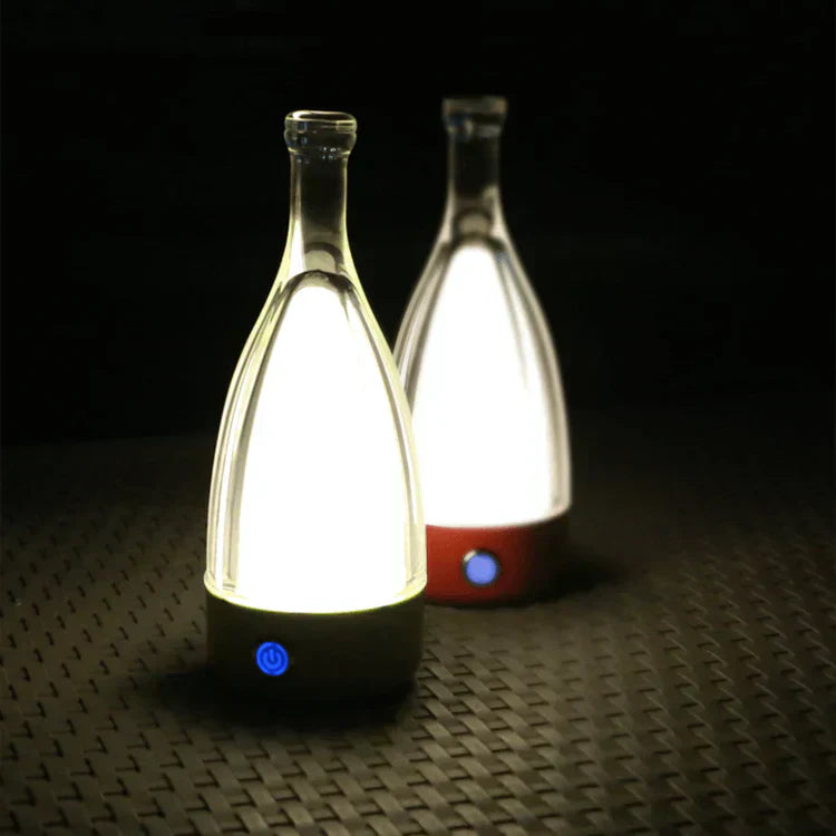 Oplaadbare Wijnfles Nachtlamp – Touch-Control LED Lamp met Dimbare Modus