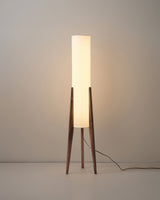 Walnoot Houten Design Vloerlamp - Lichte Kunst voor Elk Interieur