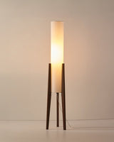 Walnoot Houten Design Vloerlamp - Lichte Kunst voor Elk Interieur