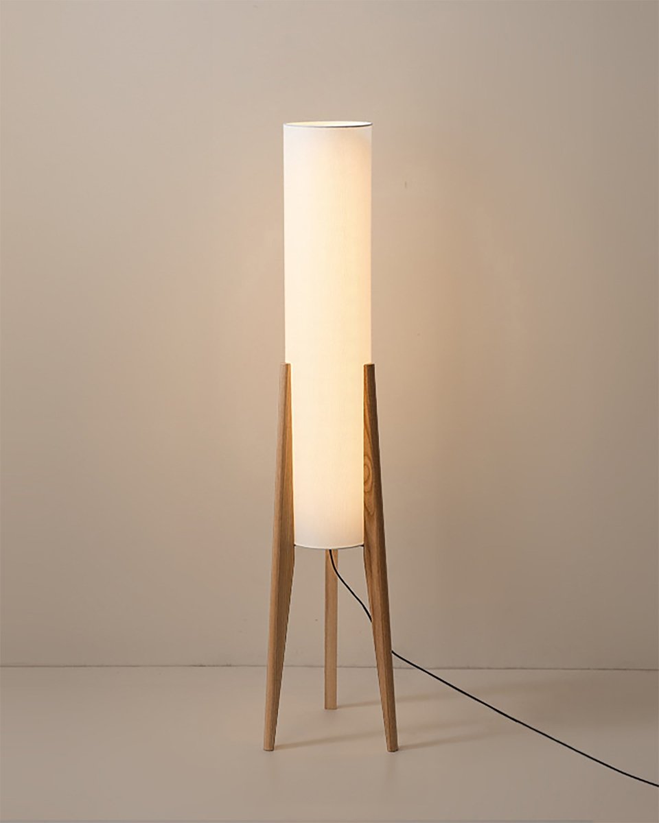 Walnoot Houten Design Vloerlamp - Lichte Kunst voor Elk Interieur