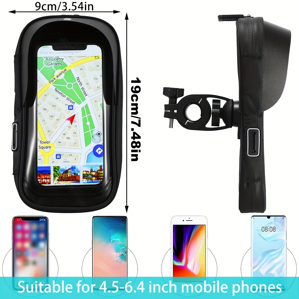 Waterdichte Telefoonhouder Fiets en Motor | 360° Draaibaar