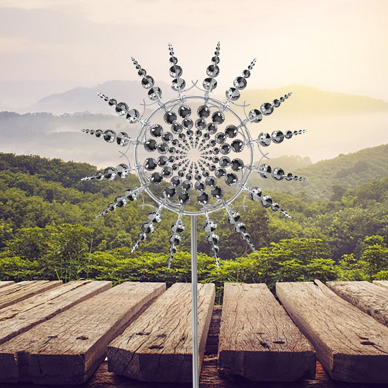 Nieuwe Roestvrije Magische Metaal-Windmolen-Kinetische Metaal-Windspinner