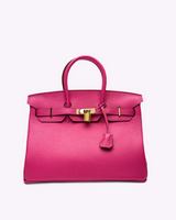 Dames Luxe Leren Tote - Elegante Handtas voor Werk & Reizen