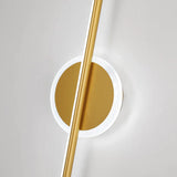 Moderne LED Wandlamp in Lijnvorm met Ronde Element – Designer Verlichting