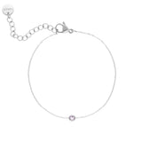 Ronde Edelsteen-Geboortesteen-Armband