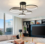 Moderne LED-hanglamp met ringen – plafondlamp met geometrische vorm