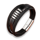 Lederen Heren Armband - Tijdloze Elegantie & Stijl