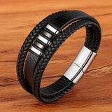 Lederen Heren Armband - Tijdloze Elegantie & Stijl