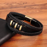 Lederen Heren Armband - Tijdloze Elegantie & Stijl
